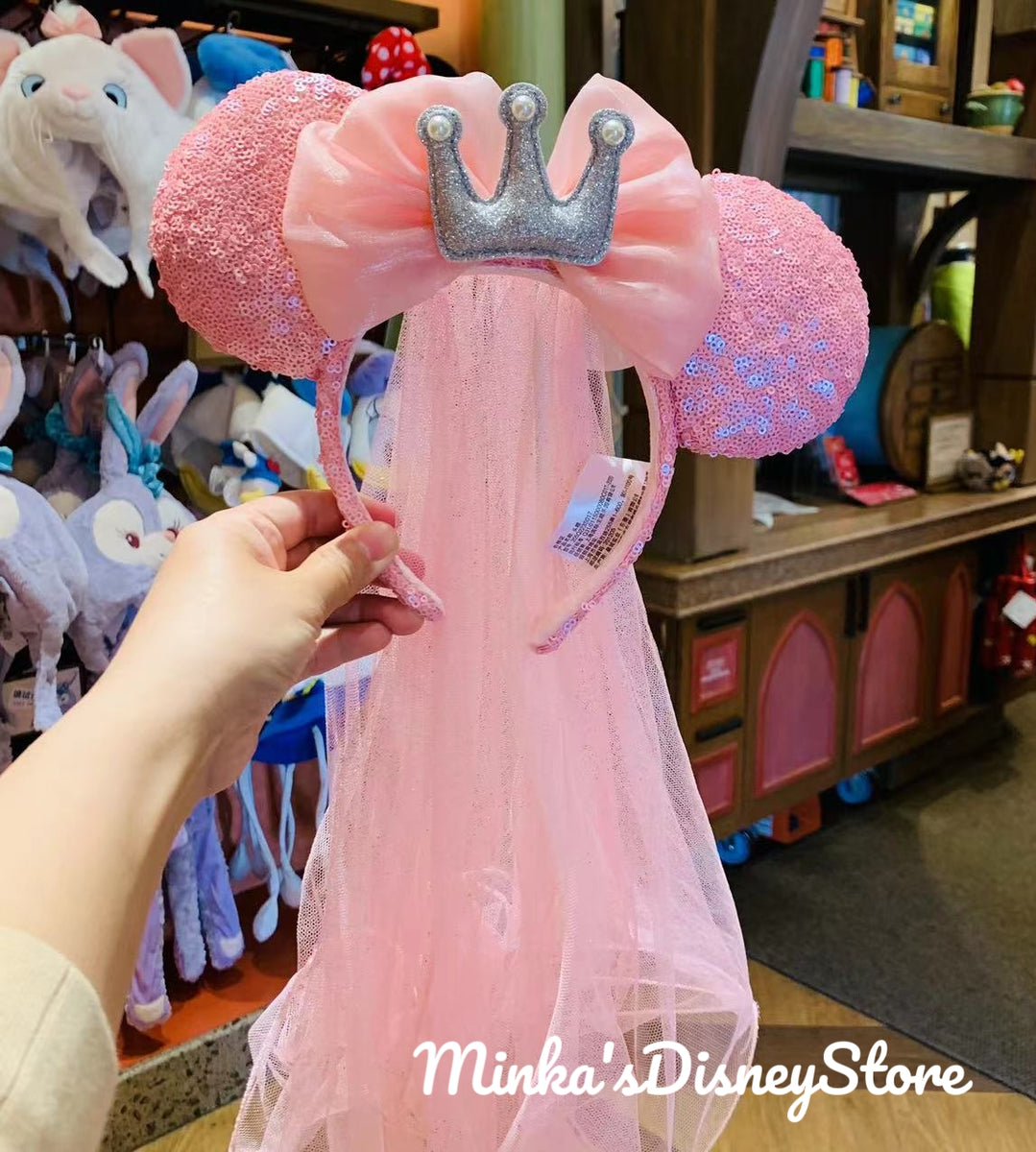 Shanghai Disneyland - Red Sequined Hearts Minnie Ears Headband - Preor –  Minka's Disney Store