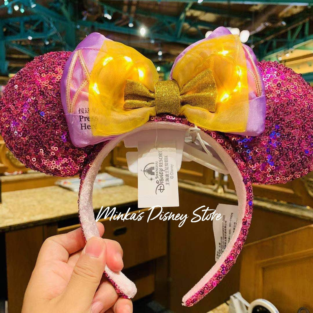 Shanghai Disneyland - Red Sequined Hearts Minnie Ears Headband - Preor –  Minka's Disney Store