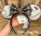 Hong Kong Disneyland - Halloween Jack & Sally Detachable Bow Headband - Non Ready Stock