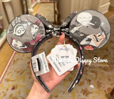 Hong Kong Disneyland - Halloween Jack & Sally Detachable Bow Headband - Non Ready Stock