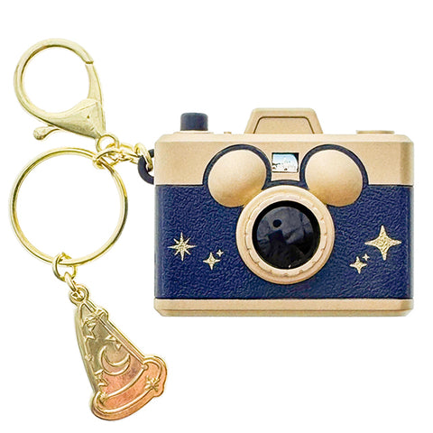 Hong Kong Disneyland - HK Park Exclusive Sorcerer Mickey Camera Slideshow Keychain - Non Ready Stock