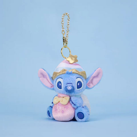 Shanghai Disneyland - Christmas Celebration 2024 Stitch Plush Bag Charm - Non Ready Stock