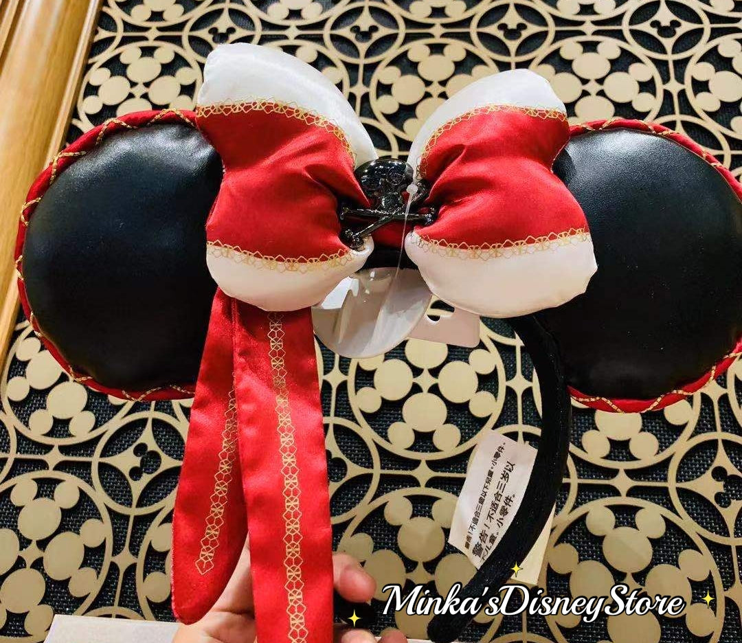 Disney 2024 Shanghai Pirates of the Caribbean Minnie Mouse ear headband New